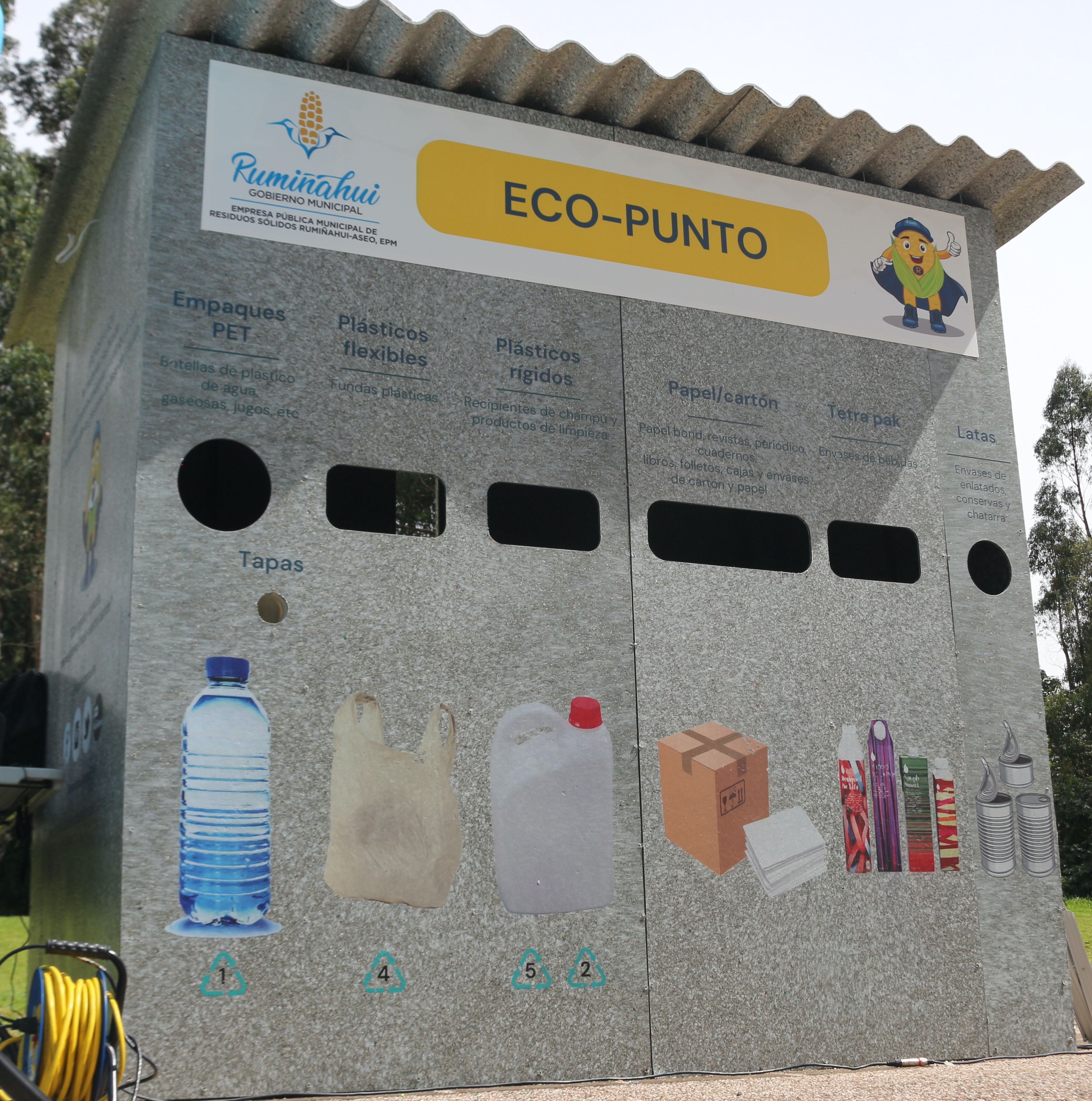 Rumiñahui Aseo pone al servicio un Eco-Punto en el River Mall